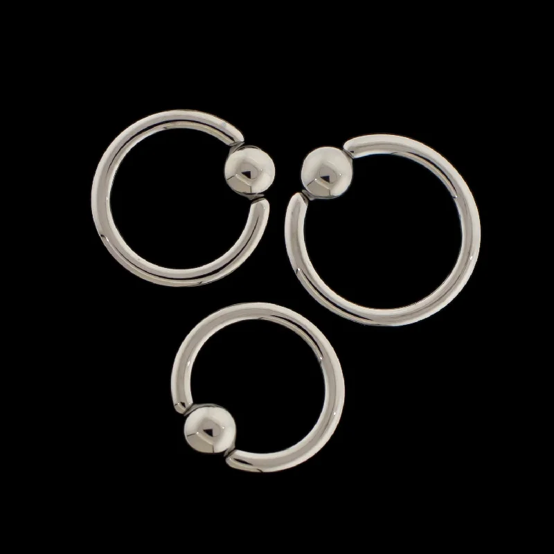 Women's alloy rings-12G Captive Bead Rings