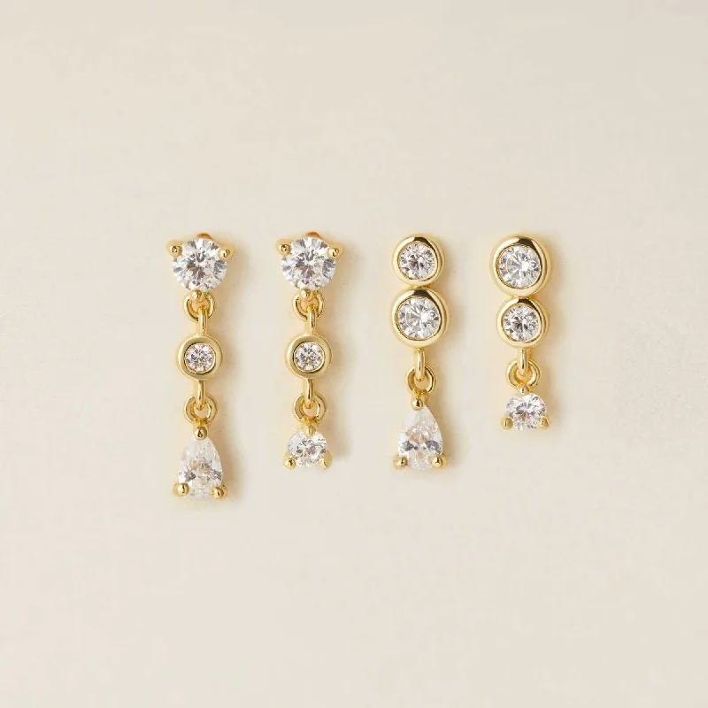 Women's luxury gift rings-Jordan earring set