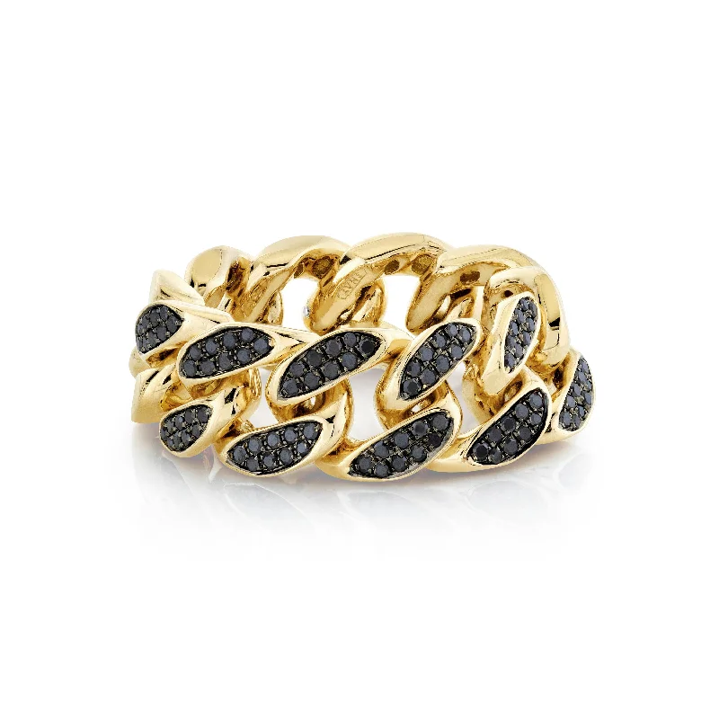 Yellow Gold/Black Diamond