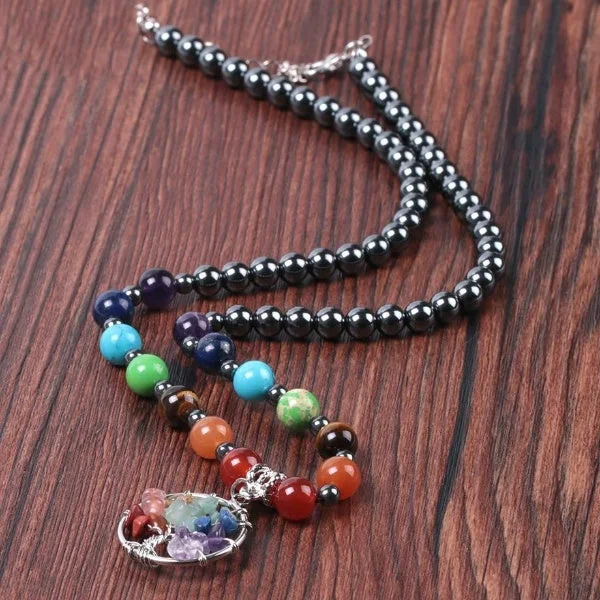 Women's ruby necklaces-Grounded Protector Hematite Necklace