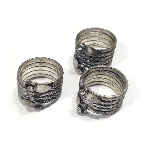 Women's silver rings-Fashion Rings Jewellry Oxidized Sold Per Piece Pack