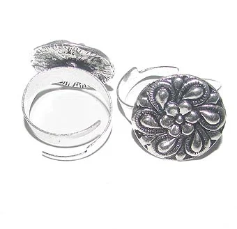 Women's investment rings-Fashion German Silver Metal Ring, Sold by  Per Piece