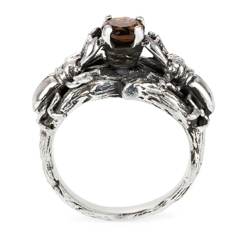 Women's bohemian rings-Little Stag Beetle Cocktail Ring by Yasmin Everley