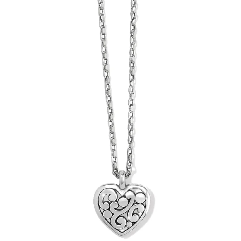 Women's family necklaces-Contempo Heart Petite Necklace