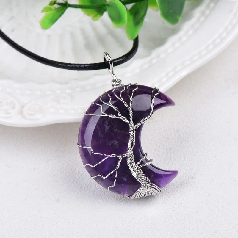 Women's choker necklaces-Tree of Life Manifesting Pendant