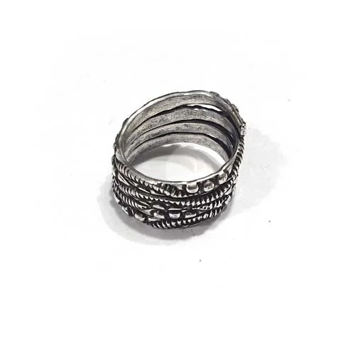 Trendy women's rings-Fashion Rings Jewellry Oxidized Sold Per Piece Pack