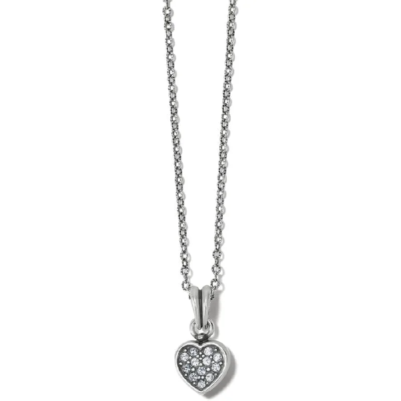 Affordable women's necklaces-Meridian Zenith Heart Necklace