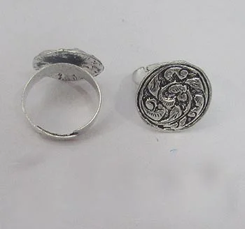 Women's vintage rings-Fashion German Silver Metal Ring, Sold by  Per Piece