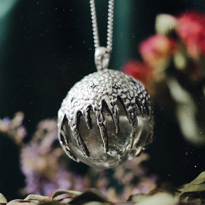 Luxury women's necklaces-Midnight Sky Crystal Ball Necklace #09