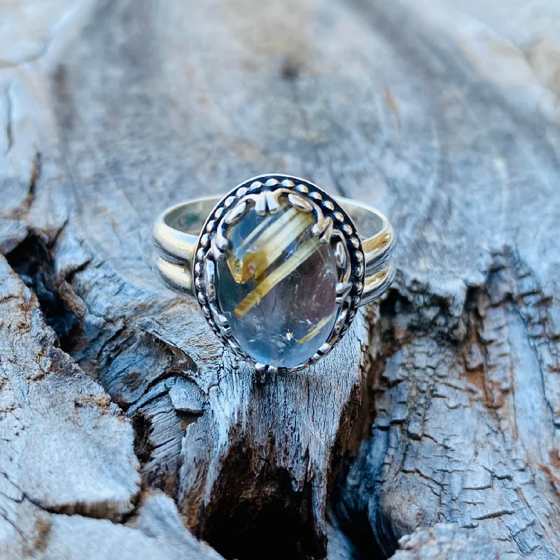 Women's anniversary rings-Sun Beams Ring // Size 10