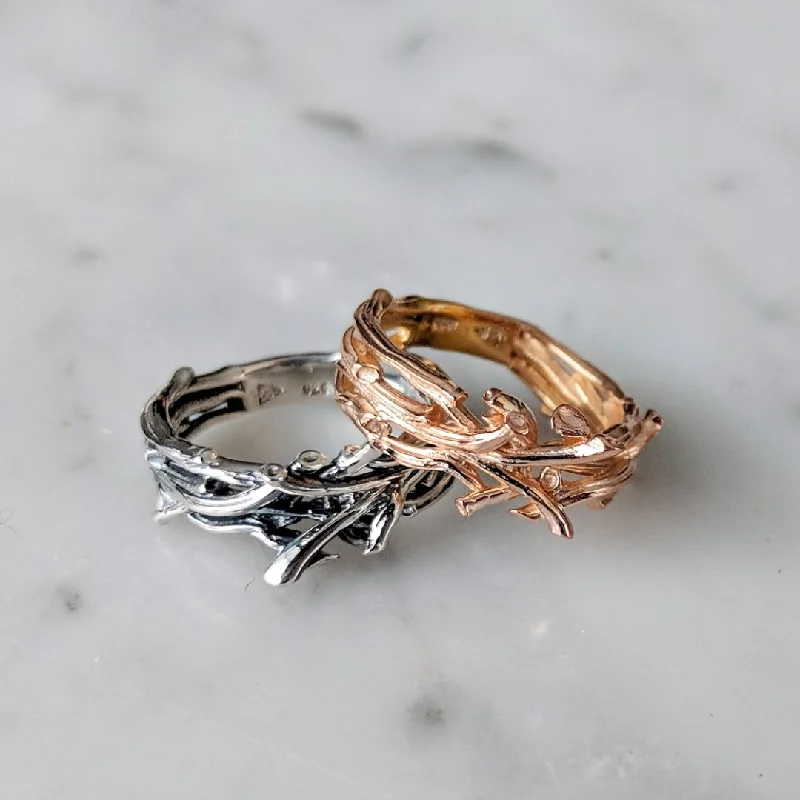 Women's cross rings-Twig Bundle Ring