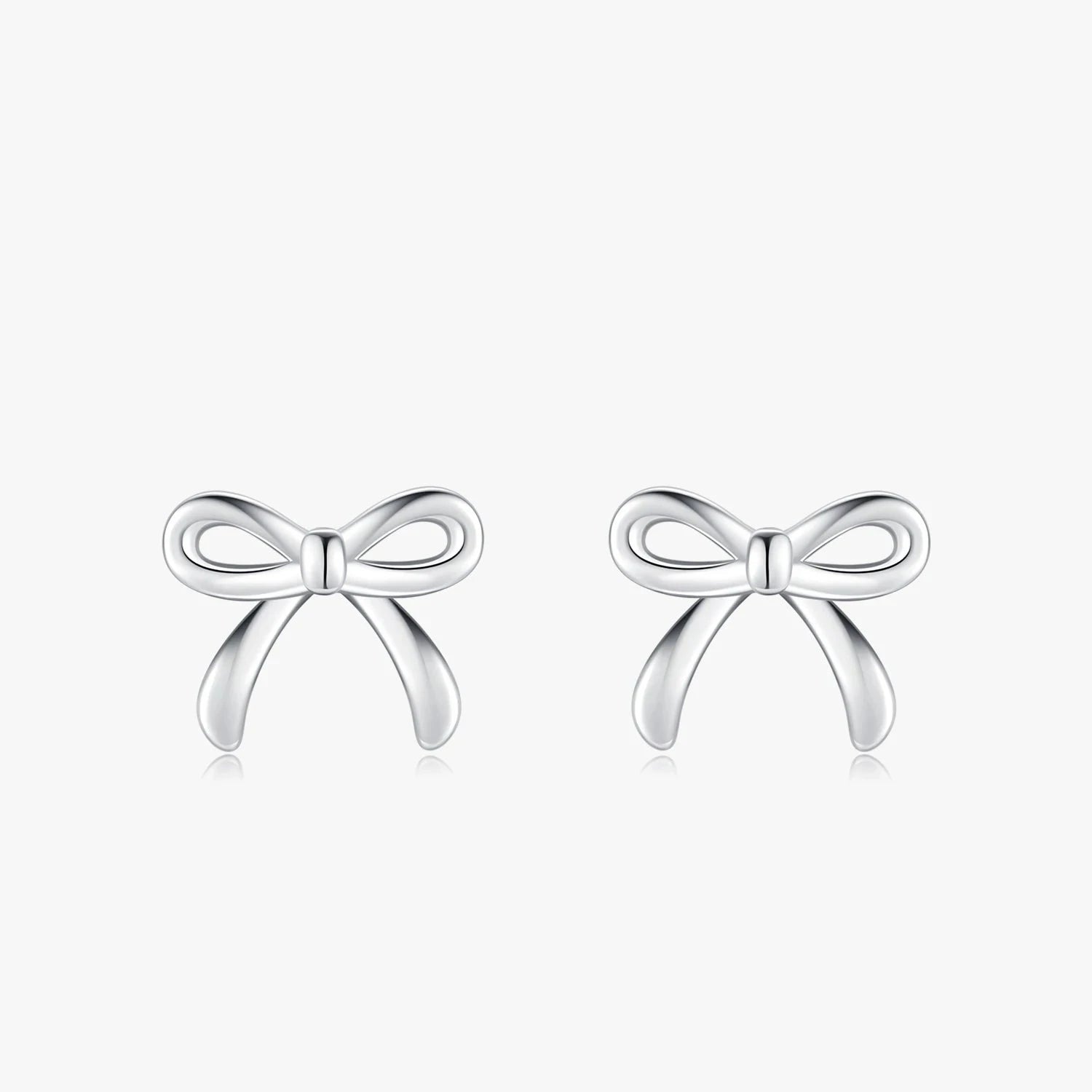 Women's nickel-free earrings-Charming Bowknot Stud Earrings