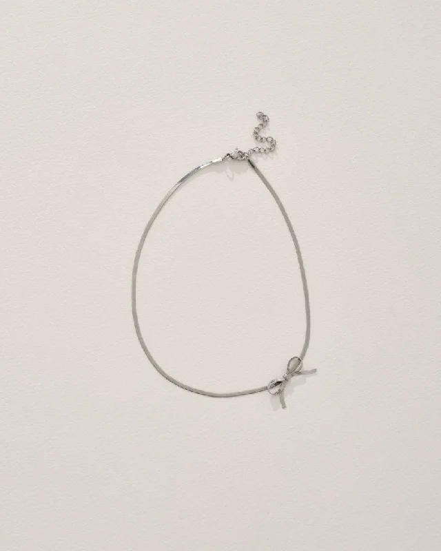 Women's choker necklaces-Kayla Necklace in Silver