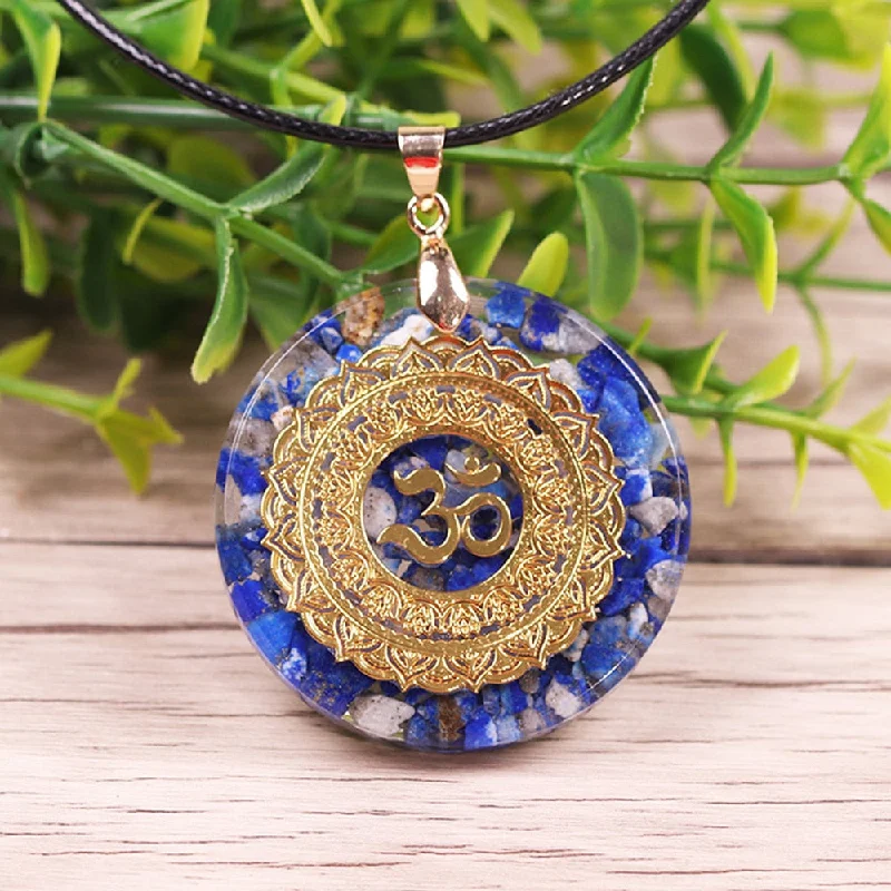 Women's casual necklaces-Calm Blue Ocean Orgonite Necklace