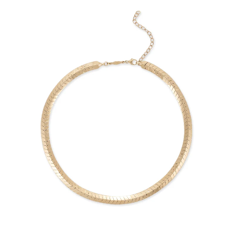 Women's casual necklaces-FISHTAIL CHOKER