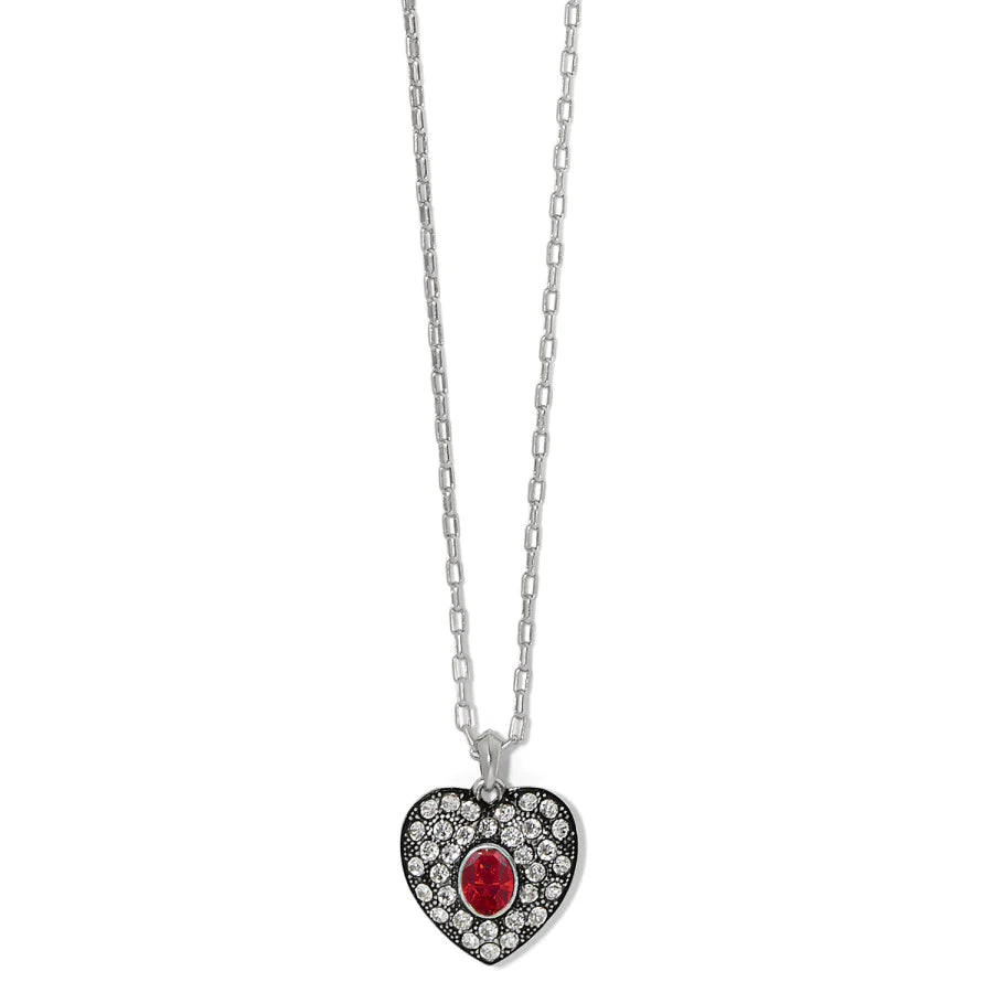 Women's pet memorial necklaces-Adela Heart Mini Necklace