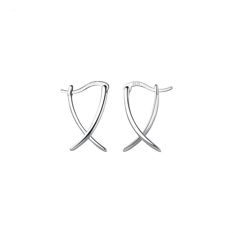 Women's hoop earrings-Serene Silver Hoop Earrings