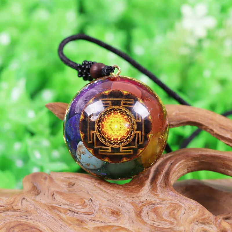 Women's unique necklaces-7 Treasures Chakra Balance Necklace