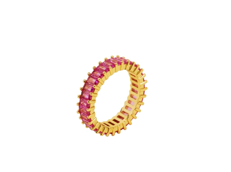 Women's symbolic rings-Pink Ice Ring