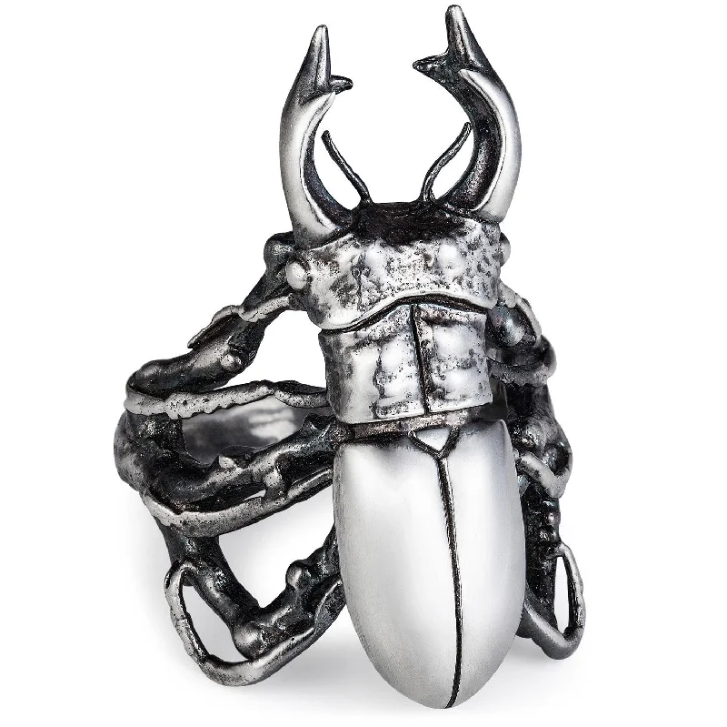 Women's celestial rings-Stag Beetle Ring by Yasmin Everley