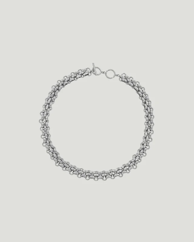 Women's initial necklaces-Danielle Necklace in SIlver