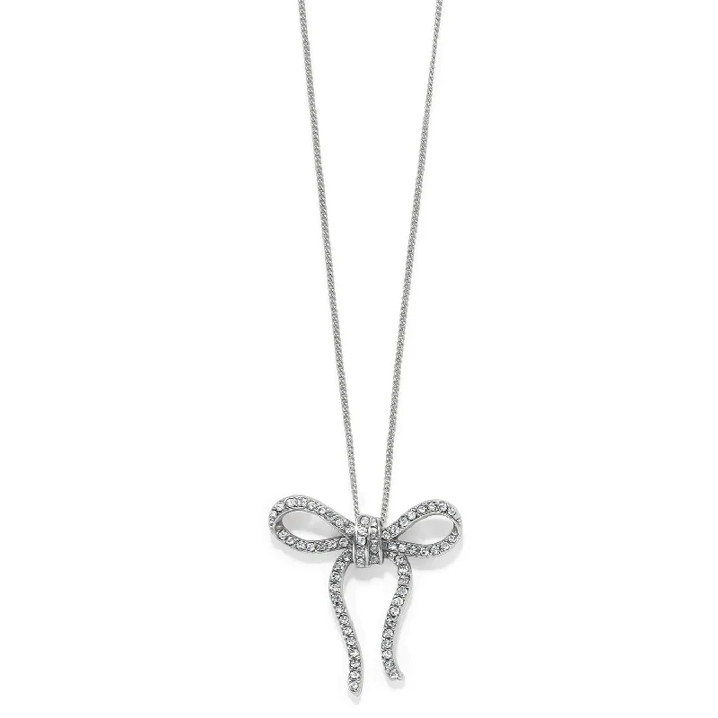 Women's bohemian necklaces-Illumina Bow Necklace