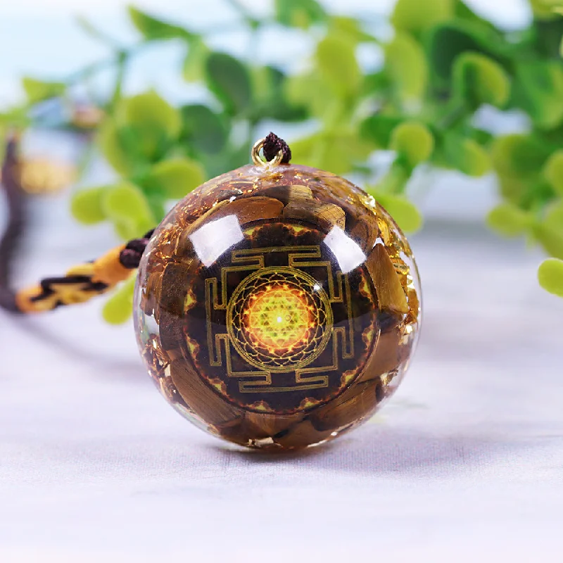 Women's moon phase necklaces-Sacred Guardian Orgone Pendant