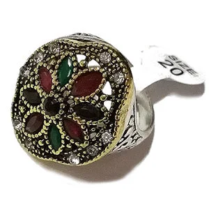 Women's luxury gift rings-Fashion High Quality gemstone inlay ring Party wear