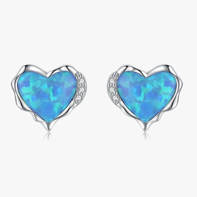 Affordable women's earrings-Hearts Afire Earrings