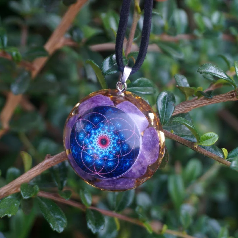 Women's K gold necklaces-Divine Metamorphosis Orgone Necklace