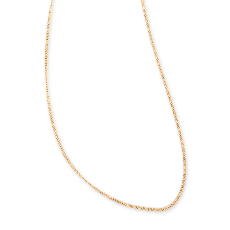 Women's wedding necklaces-PLAIN EXTRA THICK CURB CHAIN