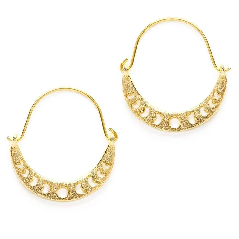 Women's modern earrings-Phases of the Moon Earrings