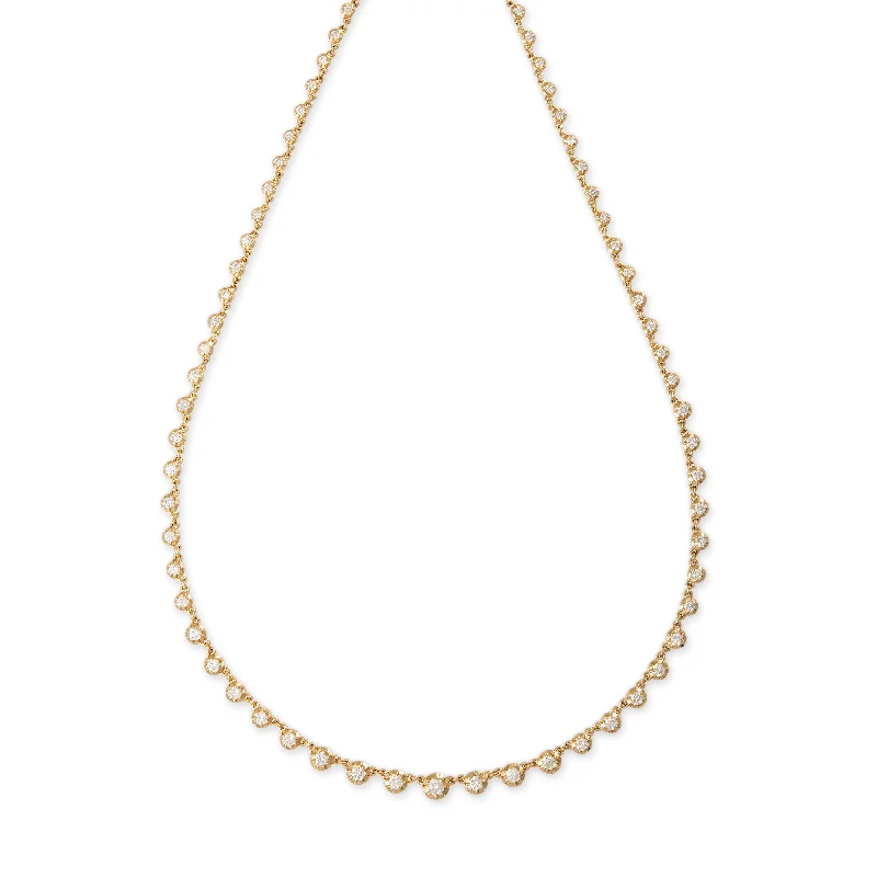 Minimalist women's necklaces-61 GRADUATED SOPHIA DIAMOND NECKLACE