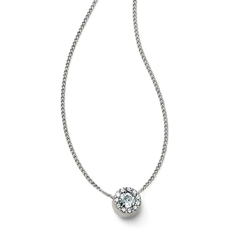 Women's religious necklaces-Illumina Solitaire Necklace