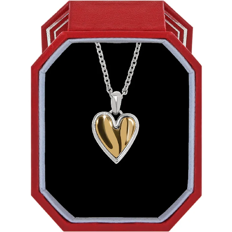 Women's graduation necklaces-Cascade Heart Petite Necklace Gift Box