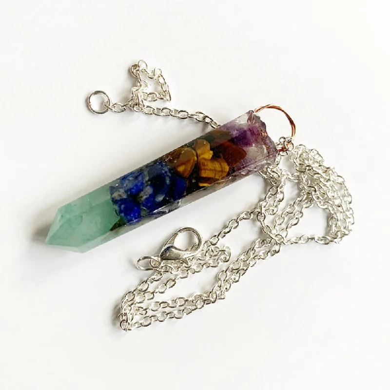 Women's emerald necklaces-Balancing Chakra Orgonite Pendant Necklace