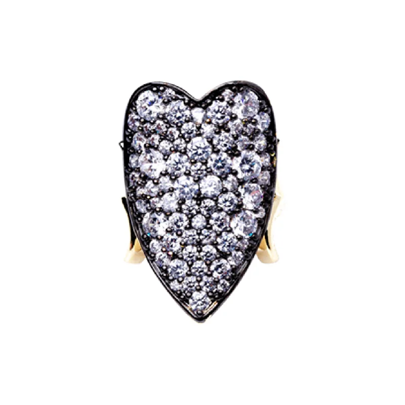 Women's luxury gift rings-Heart Shaped Ring