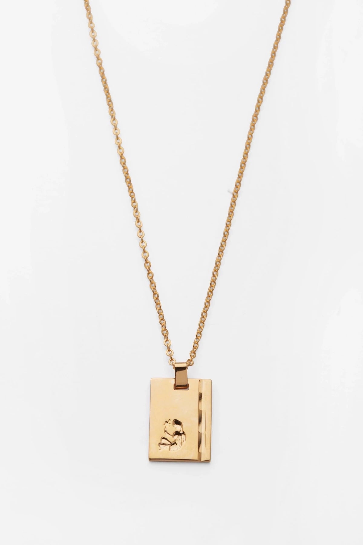 Women's limited edition necklaces-Gold Star Sign Necklace Virgo