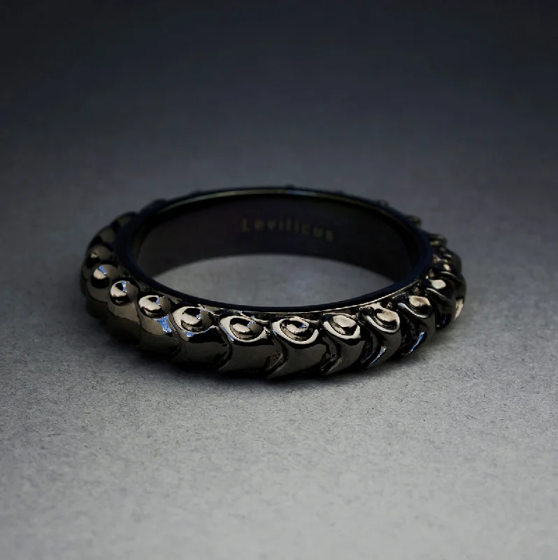 Women's DNA rings-Snake Vertebrae Ring