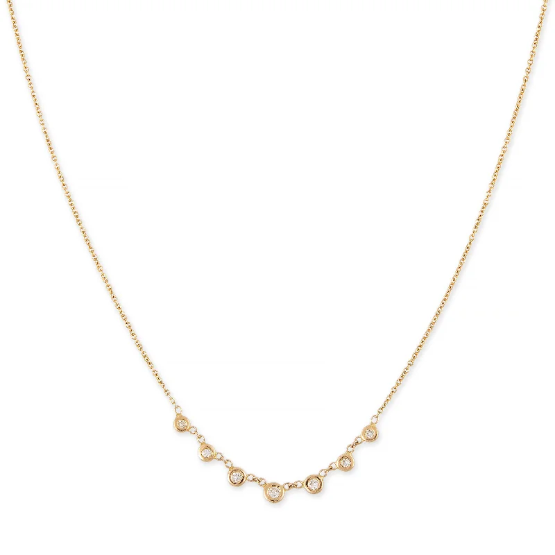 Women's initial necklaces-7 DIAMOND EMILY NECKLACE