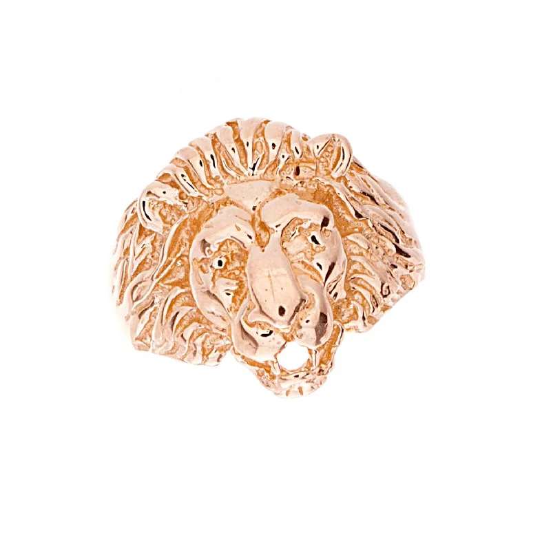 Women's investment rings-Mens Lion Ring