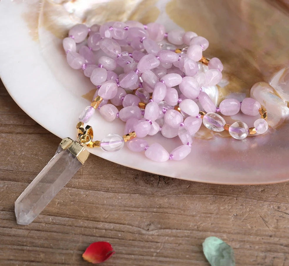 Vintage women's necklaces-Joyful Love Kunzite Necklace