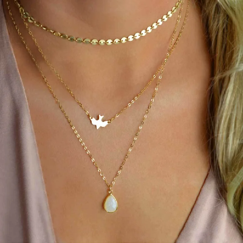 Women's pet memorial necklaces-Love Of A Goddess Opalite Necklace