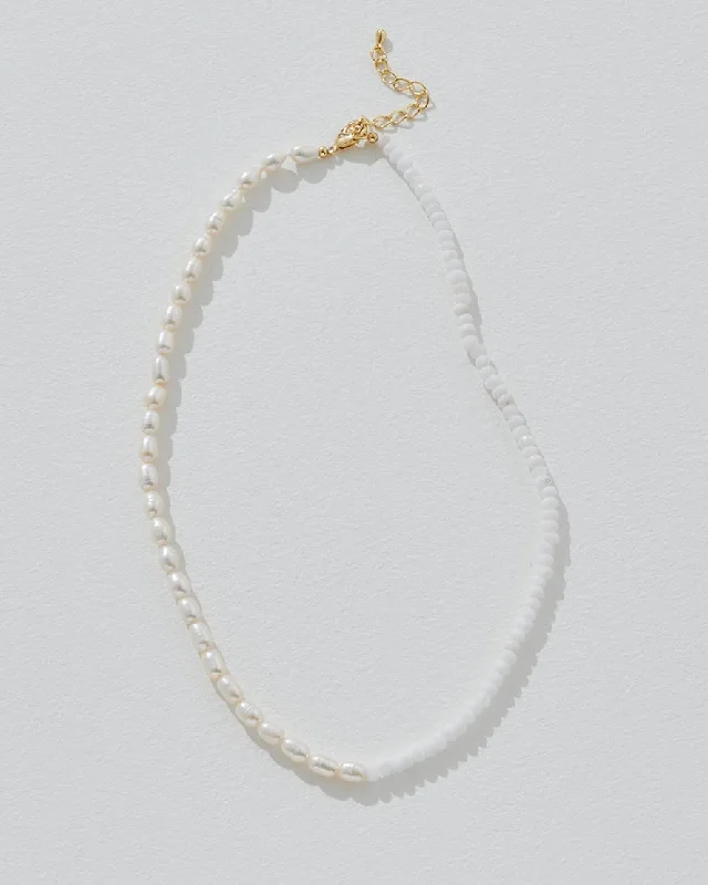 Women's minimalist necklaces-Birthstone Pearl Strand June