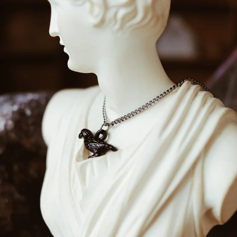 Women's cross necklaces-Little Corvus Necklace