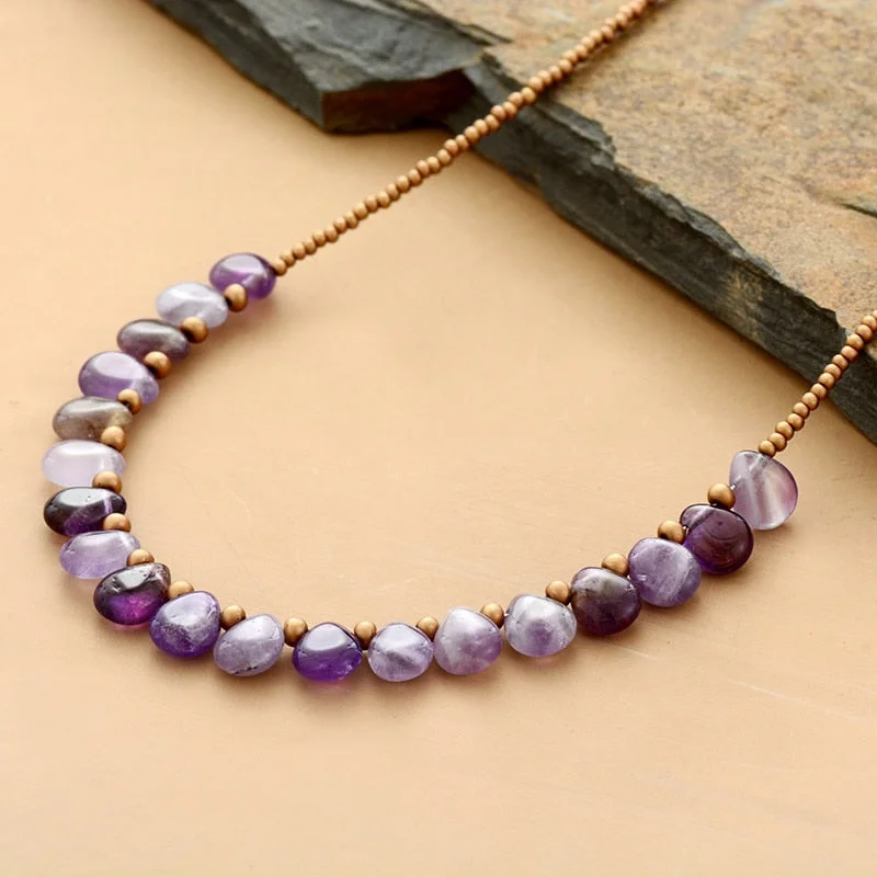 Women's astrology necklaces-Loving Spirit Amethyst Necklace