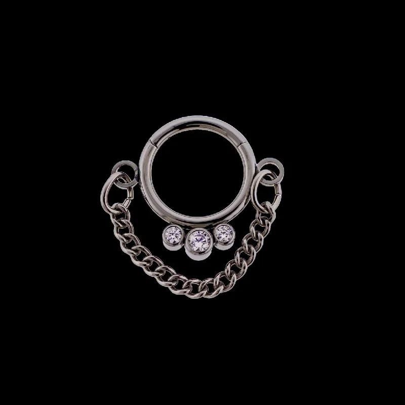 Affordable women's rings-Arlette - Hinged Segment Ring