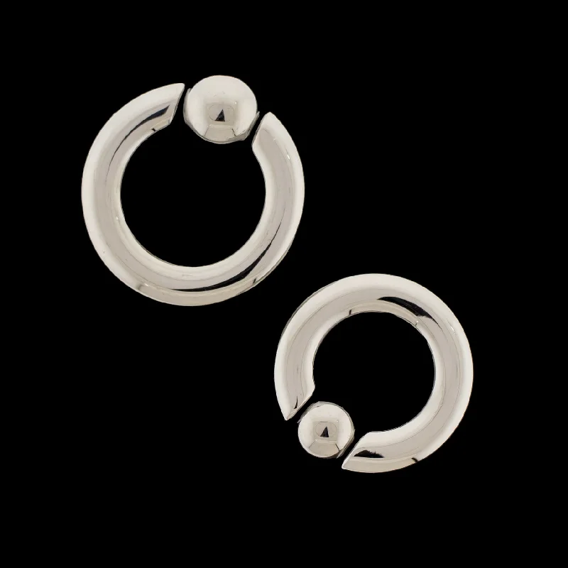 Designer women's rings-2G Captive Bead Rings