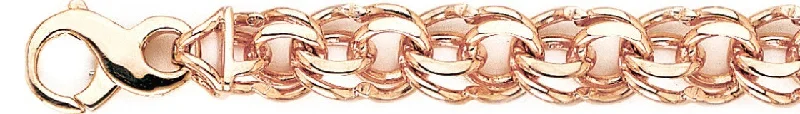 Women's modern bangles-12mm Double Link Bracelet