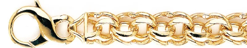 Women's formal bangles-13.3mm Double Link Bracelet